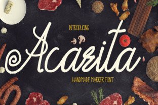 Acarita: A Handmade Marker Typeface for Modern Editors