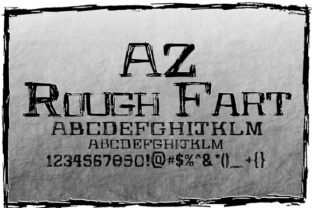 AZ Rough Fart Typeface for Bold Branding