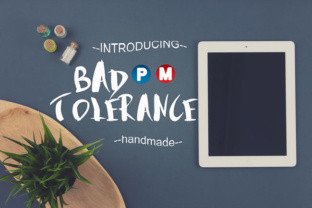 Bad Tolerance: A Handmade Display Font for Editorial Impact