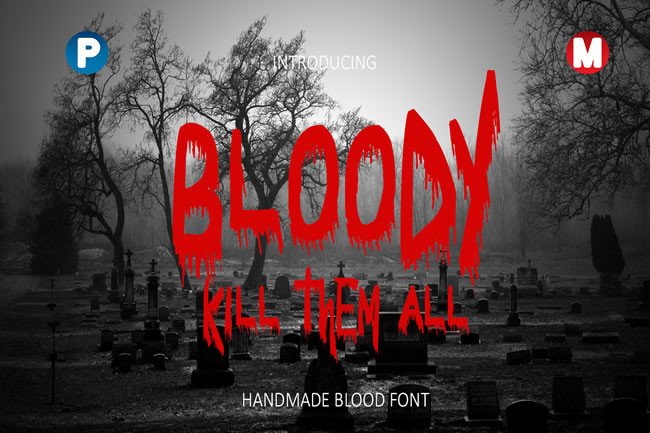 Bloody Font Review: The Ultimate Horror Display Typeface
