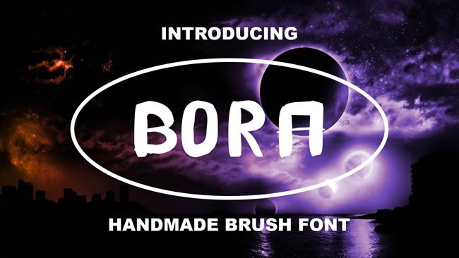Bora: The Handmade Brush Font for Bold Branding