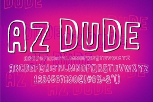 Bring Playful Charm to Products with AZ Dude Font
