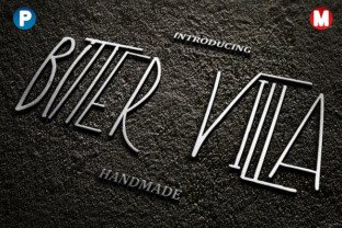 Elevate Campaign Visuals with Bitter Villa Display Font