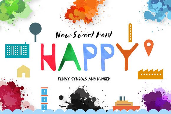 Happy Font: The Sweet Typeface for Colorful Branding