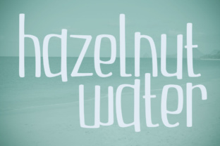 Hazelnut Water: A Playful Display Font for Editorial Design