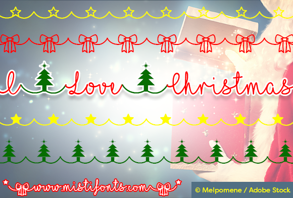 I Love Christmas: A Festive Script Font for Editorial Design