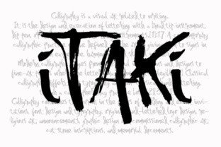 Itaki: The Brush Stroke Typeface for Bold Campaigns