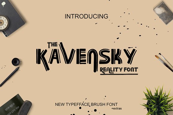 Kavensky: The Brush Font for Handmade Brands
