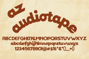 Launch Retro Campaigns with AZ Audiotape Display Fonts