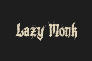 Lazy Monk: A Handwritten Display Font for Editorial Stories