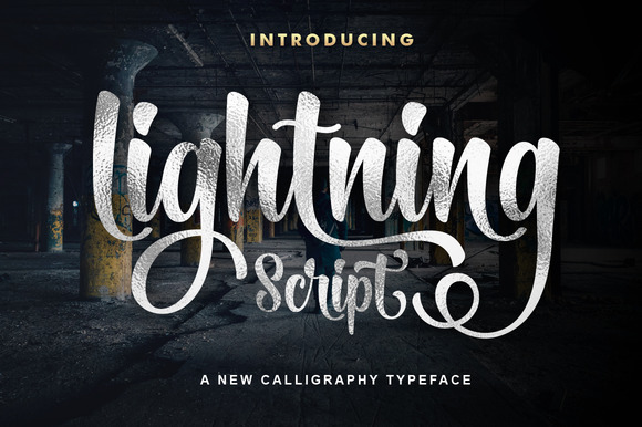 Lightning Script Font for Handmade Branding