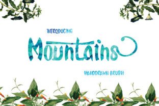 Mountains: The Hand Drawn Brush Font for Bold Branding