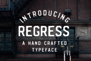 Regress Font: A Vintage Display Typeface for Small Business Branding
