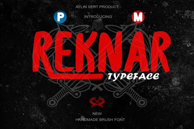 Reknar: A Handmade Brush Font for Digital Branding