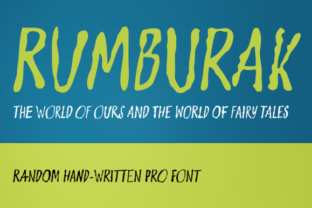 Rumburak Font Review: A Playful Display Typeface