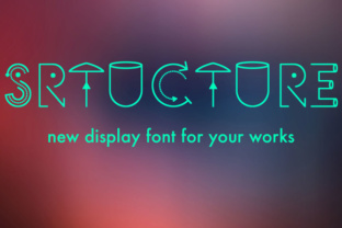 Structure Font Review: A Playful Display Typeface for Bold Brands