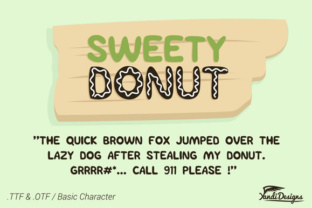 Sweety Donut Typeface for Editorial Design
