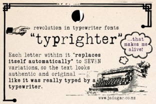Typrighter: A Unique Typewriter Font for Makers