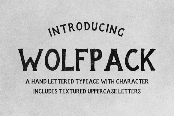 Wolfpack: A Tough Display Font for Bold Brand Identity